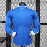 Real Madrid 2025/26 Third Jersey – Player Version – Long Sleeve – Blue