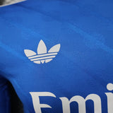 Real Madrid 2025/26 Terceira camisola – Versão jogador – Manga comprida – Azul