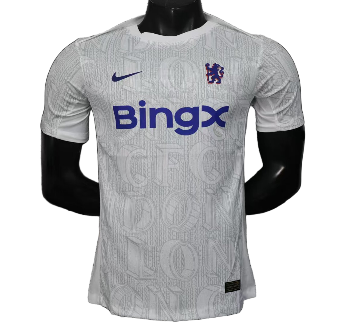 Chelsea 2025/26 Pre – Match Training Top – Player Version – White