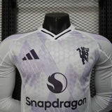 Manchester United 2025/26 Away Jersey – Player Version – Long Sleeve