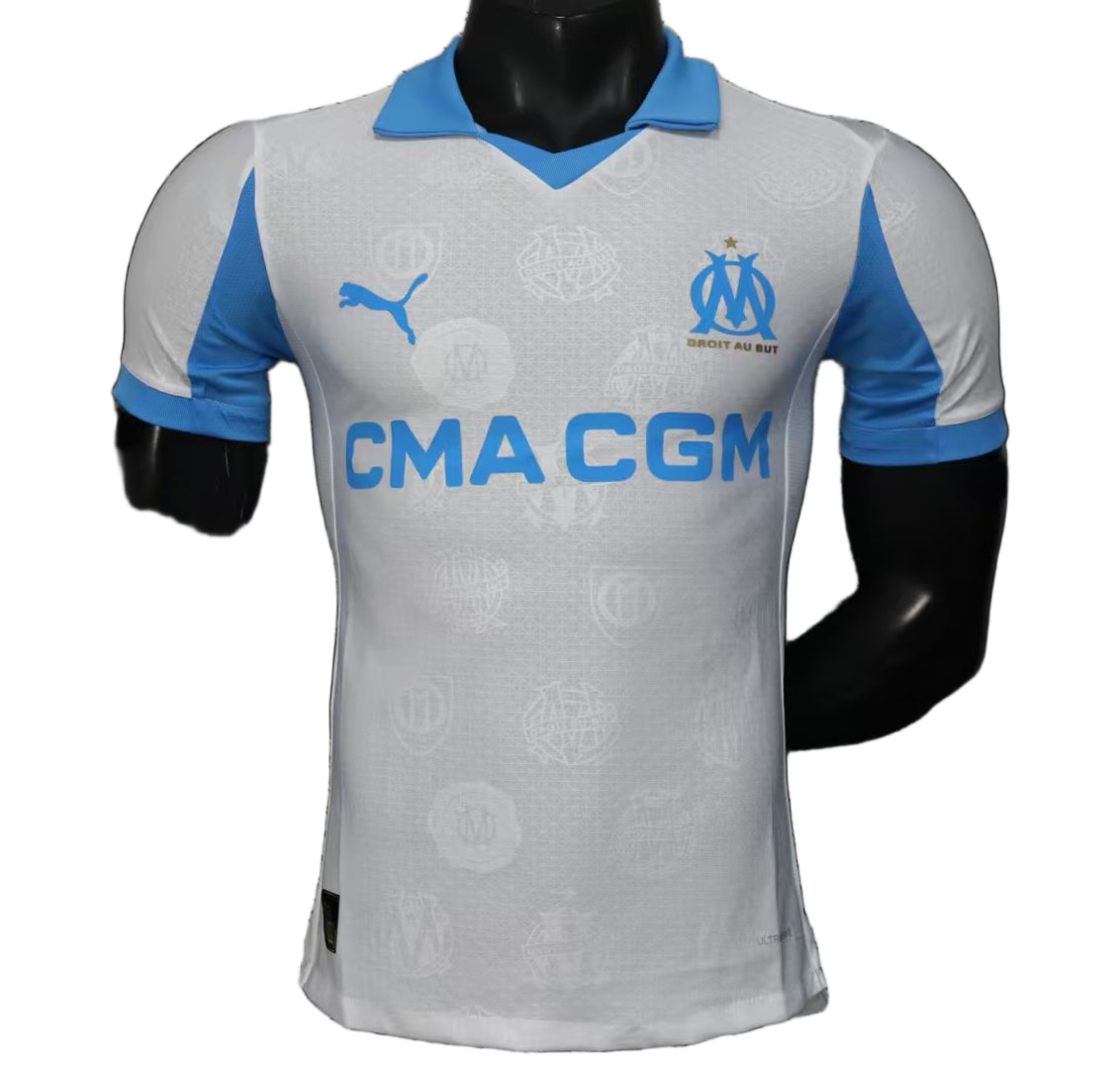 Olympique de Marseille 2025/26 Home Jersey – Player Version