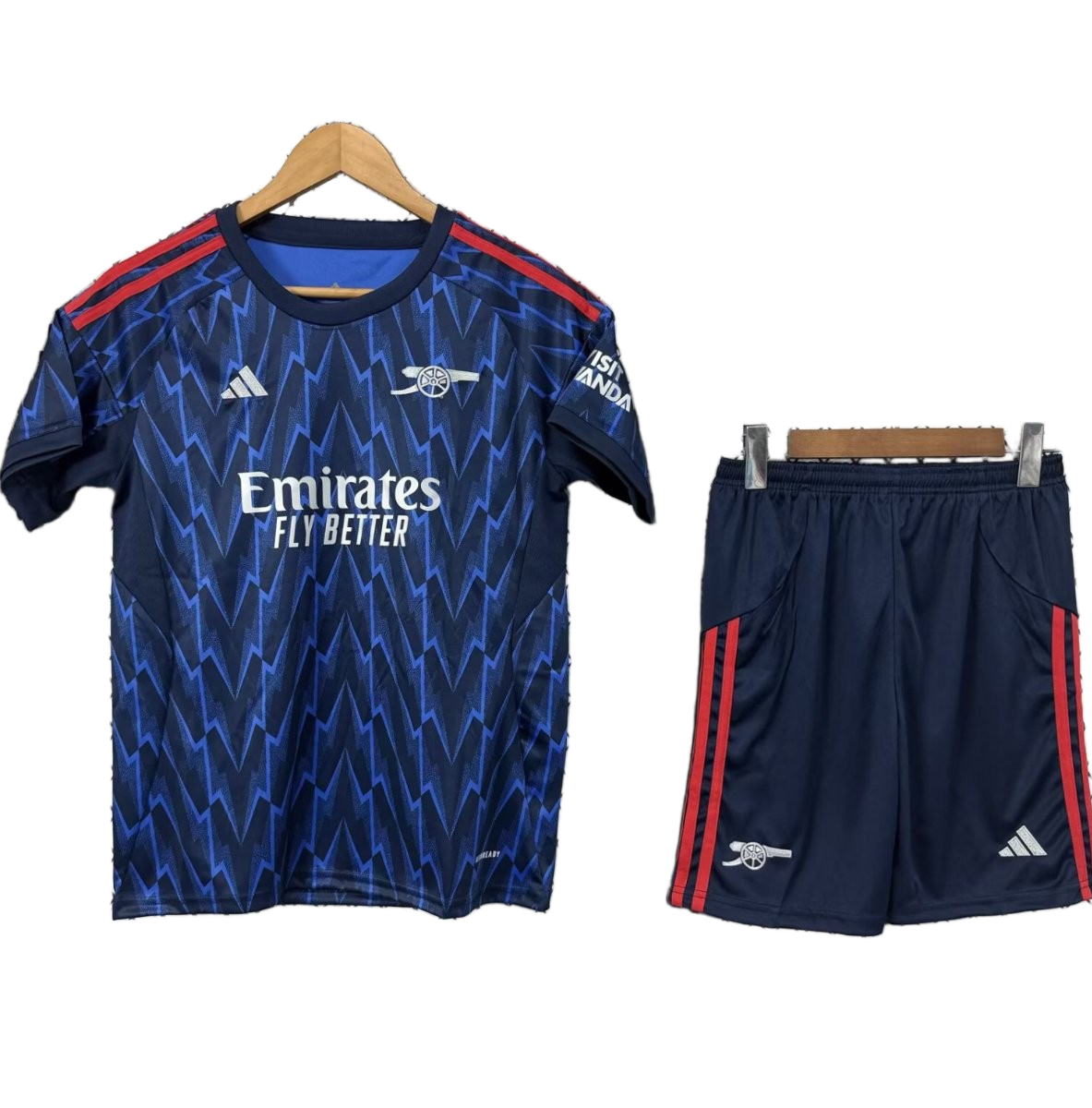 Arsenal 2025/26 Away Kids Kit – Blue