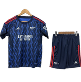 Arsenal 2025/26 Away Kids Kit – Blue