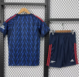 Arsenal 2025/26 Away Kids Kit – Blue