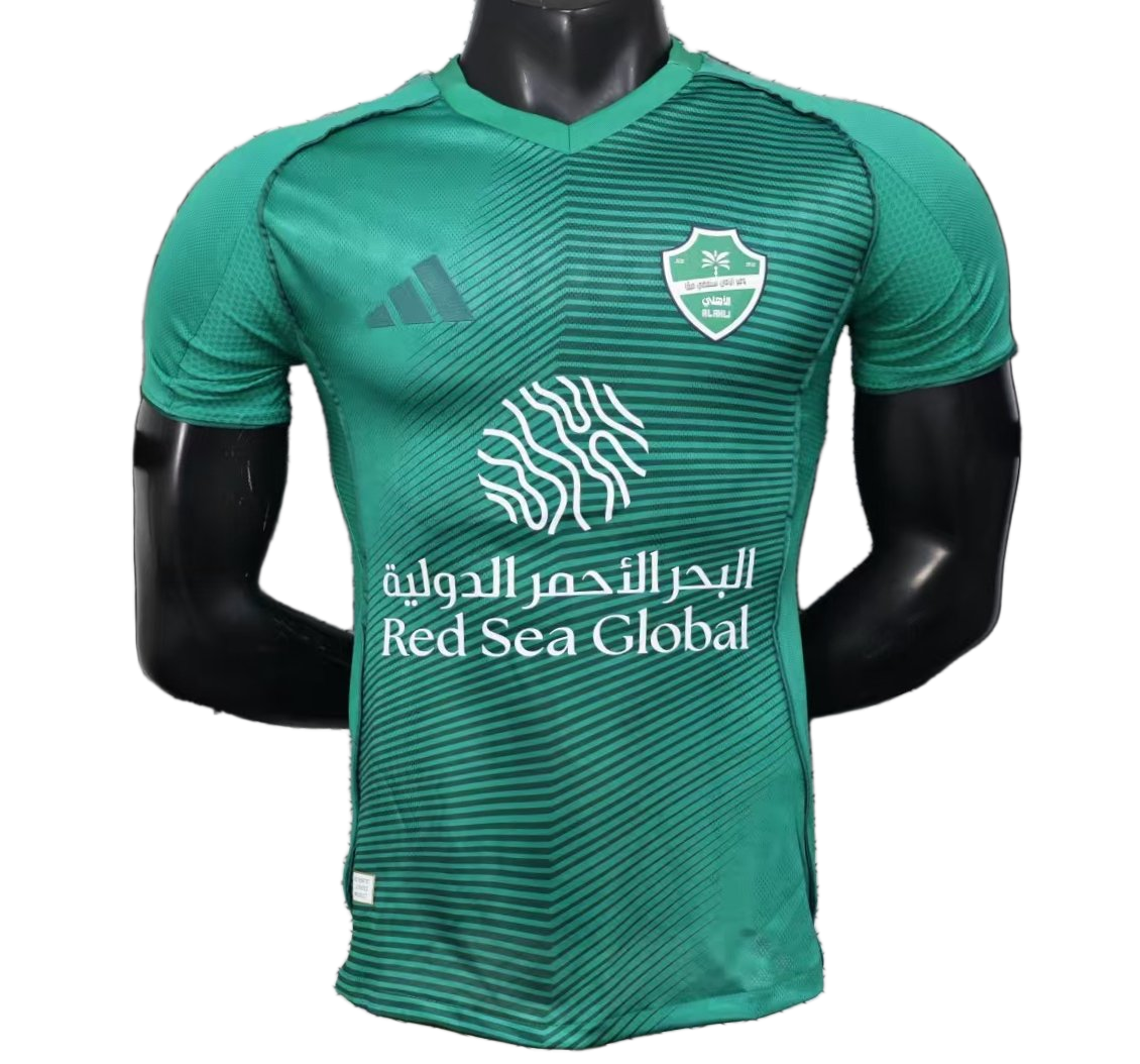 Al – ahli 2025/26 Away Jersey – Player Version – Green