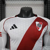 River Plate 2025/26 Home Jersey – Player Version – Long Sleeve