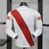 River Plate 2025/26 Home Jersey – Player Version – Long Sleeve