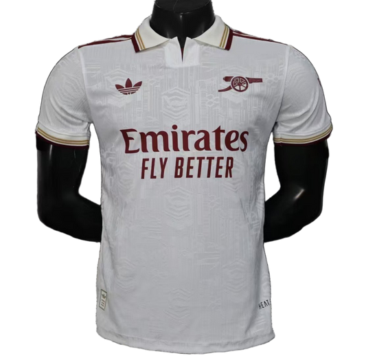 Arsenal 2025/26 Third Jersey – Player Version – White