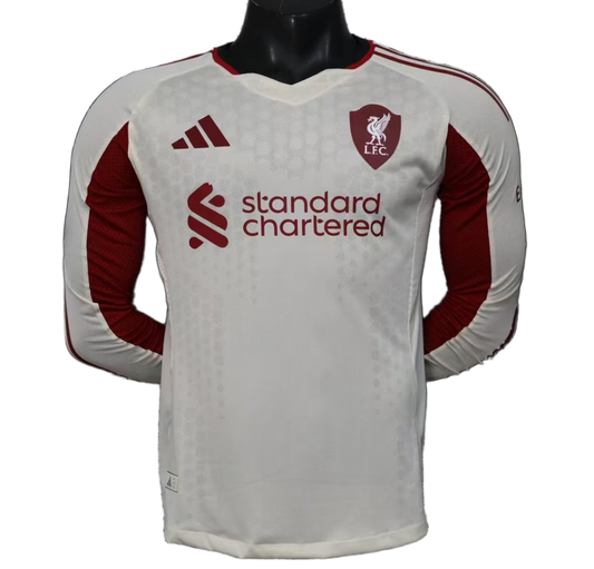 Liverpool 2025/26 Away Jersey – Player Version – Long Sleeve