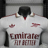 Arsenal 2025/26 Third Jersey – Player Version – Long Sleeve – White
