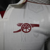 Arsenal 2025/26 Third Jersey – Player Version – Long Sleeve – White