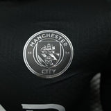 Manchester City 2025/26 Away Jersey – Player Version – Long Sleeve – Black