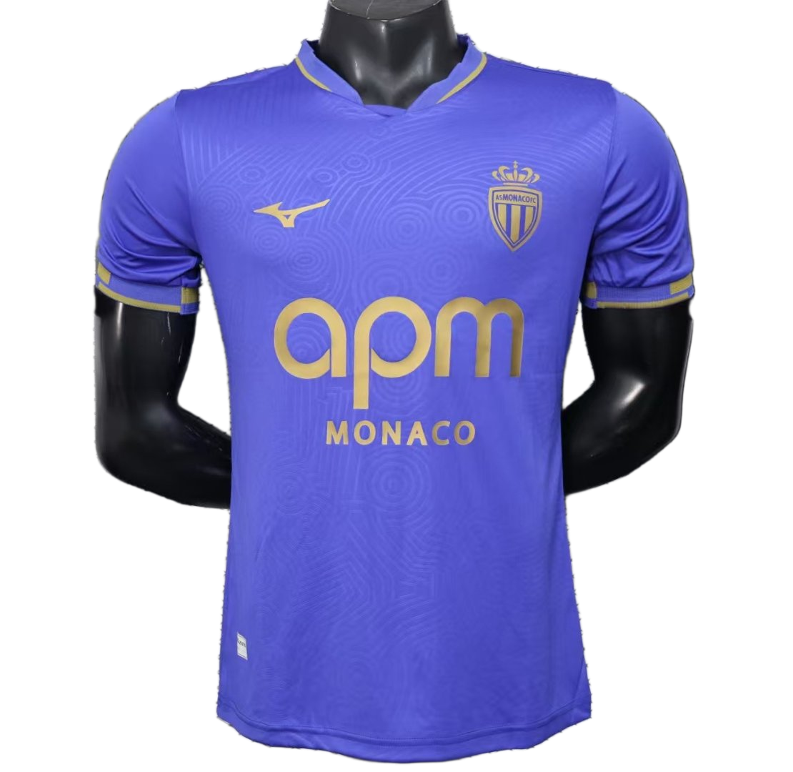 AS Monaco 2025/26 Away Jersey – Player Version – Blue