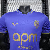 AS Monaco 2025/26 Away Jersey – Player Version – Blue
