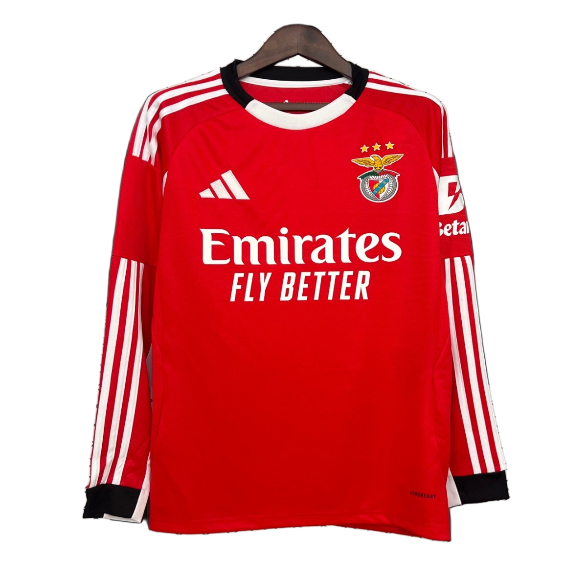 Benfica 2025/26 Home Jersey – Long Sleeve