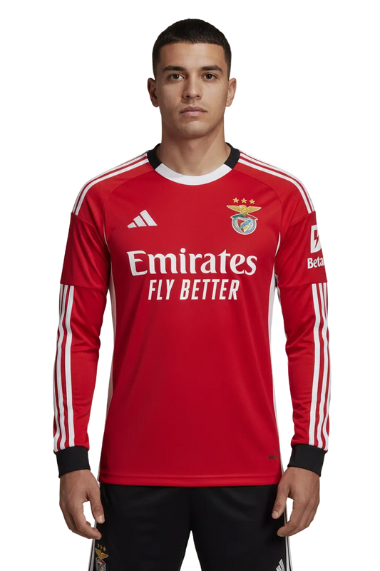 Benfica 2025/26 Home Jersey – Long Sleeve