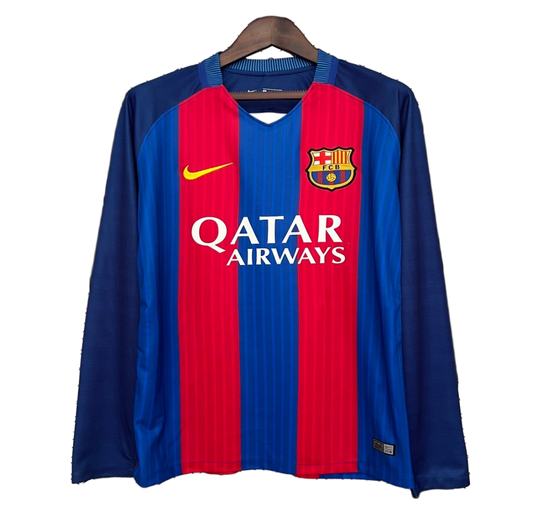 FC Barcelona 2014/15 Home Jersey – Long Sleeve – Retro Version