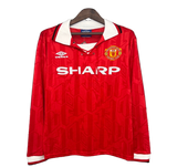 Manchester United 1992/94 Home Jersey – Long Sleeve – Retro Version