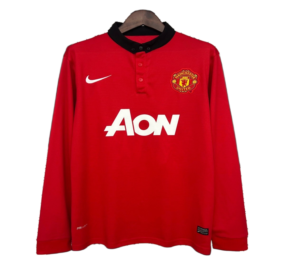 Manchester United 2013/14 Home Jersey – Long Sleeve – Retro Version