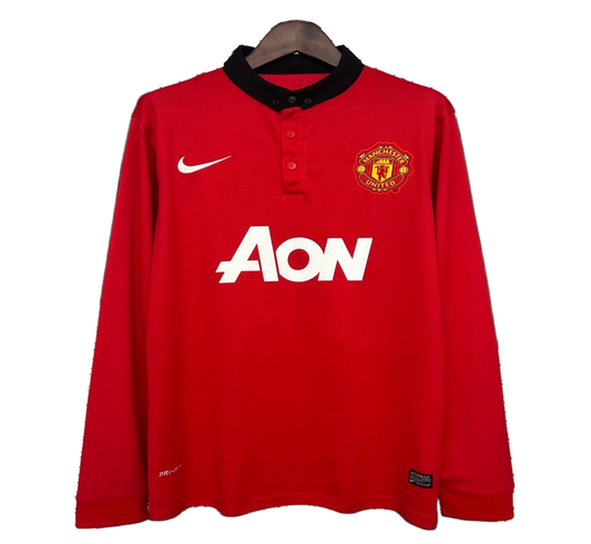 Manchester United 2013/14 Home Jersey – Long Sleeve – Retro Version