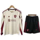 Liverpool 2025/26 Away Kids Kit – Long Sleeve