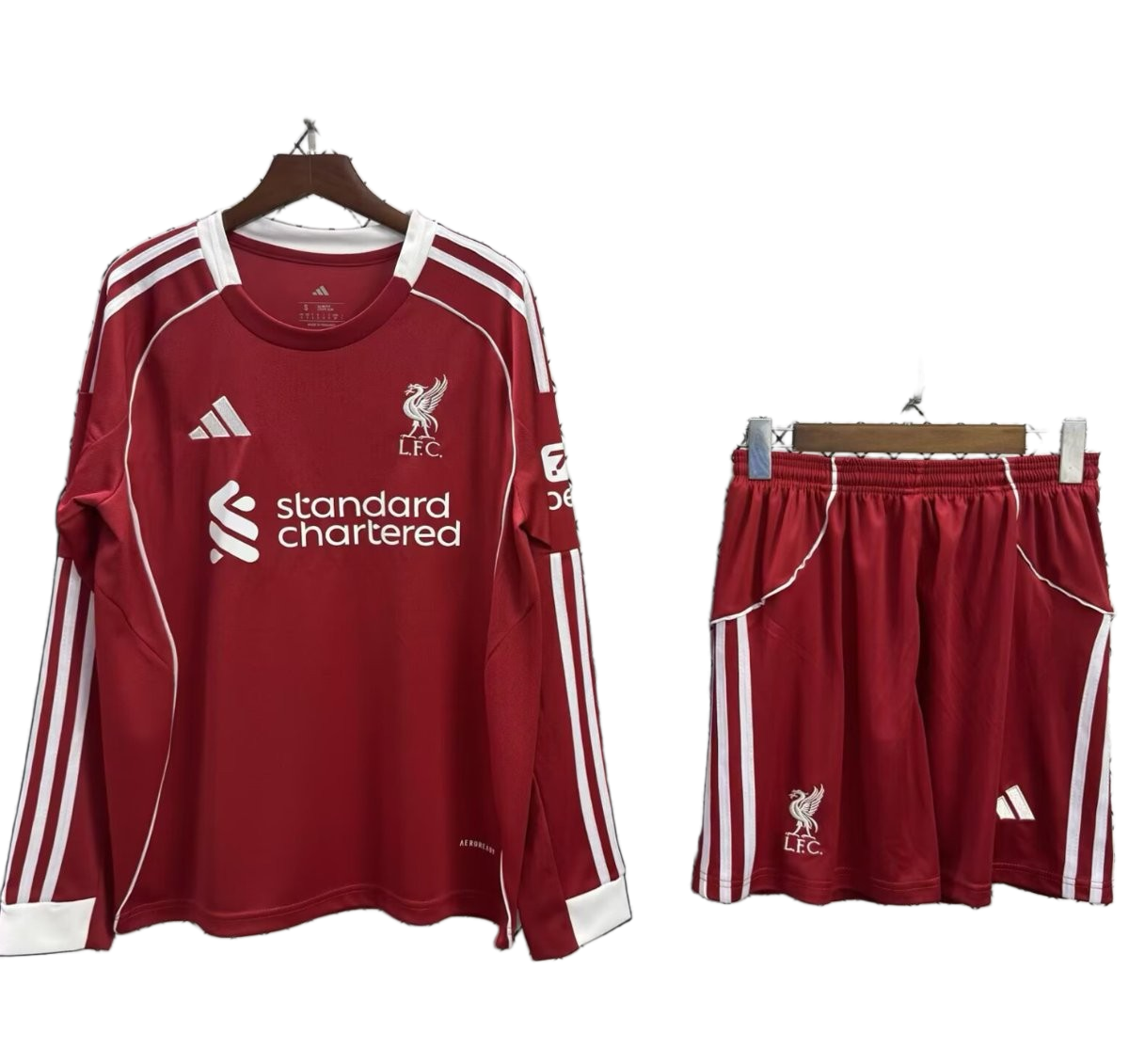 Liverpool 2025/26 Home Kids Kit – Long Sleeve
