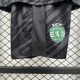Sporting 2025/26 Goalkeeper Kids Kit – Black