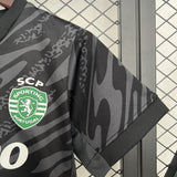 Sporting 2025/26 Goalkeeper Kids Kit – Black