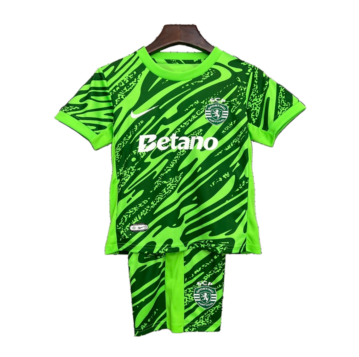 Sporting 2025/26 Goalkeeper Kids Kit – Green