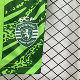 Sporting 2025/26 Goalkeeper Kids Kit – Green