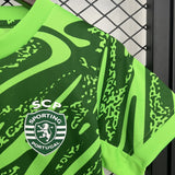 Sporting 2025/26 Goalkeeper Kids Kit – Green