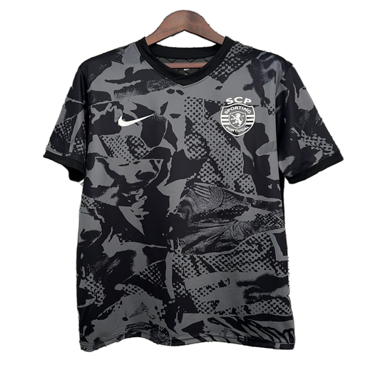Sporting 2025/26 Pre – Match Training Top – Player Version – Grey