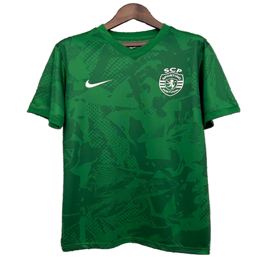 Sporting 2025/26 Pre – Match Training Top – Player Version – Green