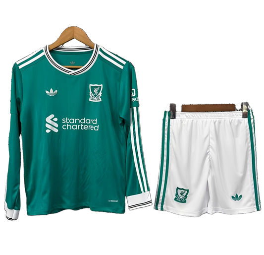 Liverpool 2025/26 Third Kids Kit – Long Sleeve