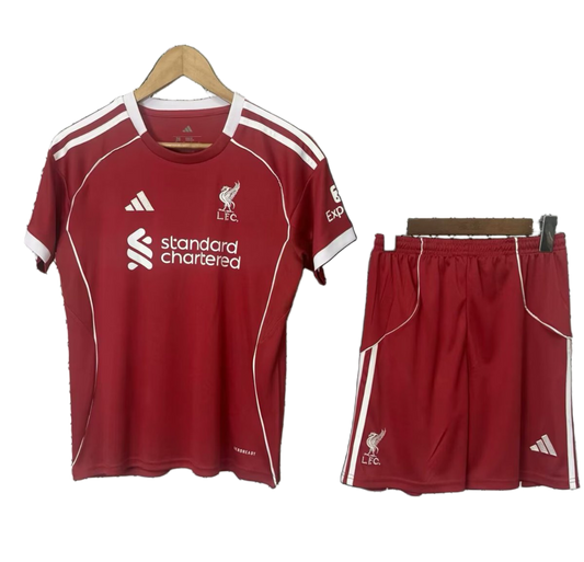 Liverpool 2025/26 Home Kids Kit