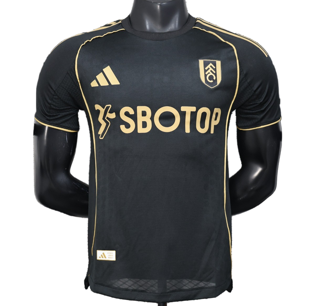 Fulham 2025/26 Away Jersey – Player Version – Black