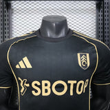 Fulham 2025/26 Away Jersey – Player Version – Black