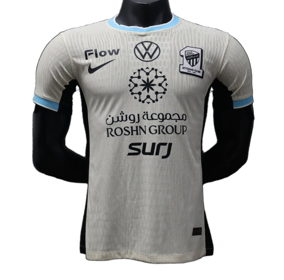 Al – ittihad 2025/26 Away Jersey – Player Version – White