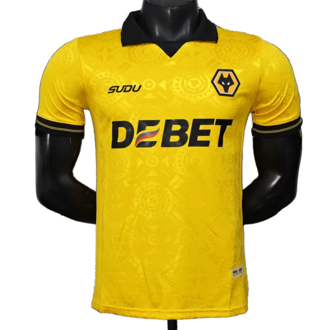 Wolverhampton Wanderers 2025/26 Home Jersey – Player Version