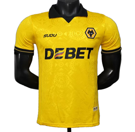 Wolverhampton Wanderers 2025/26 Home Jersey – Player Version