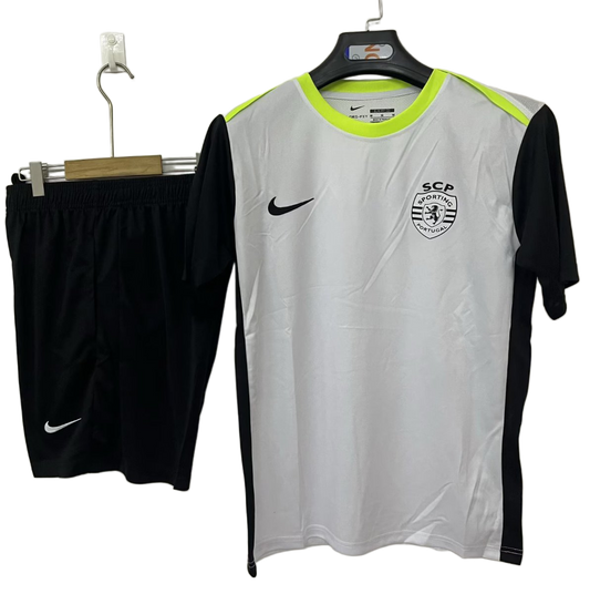 Sporting 2025/26 Pre – Match Shorts – Player Version – White