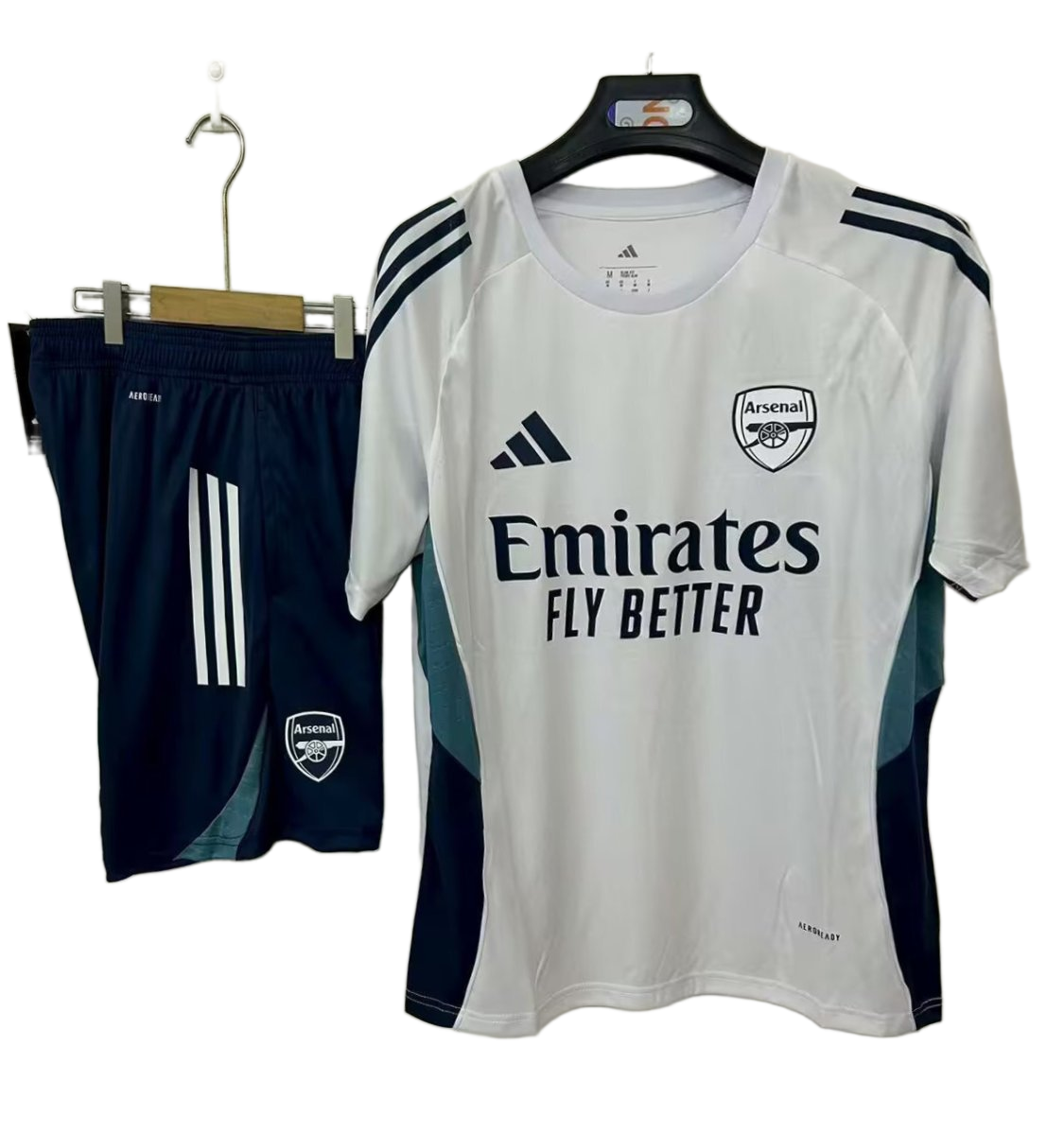 Arsenal 2025/26 Pre – Match Shorts – Player Version – White