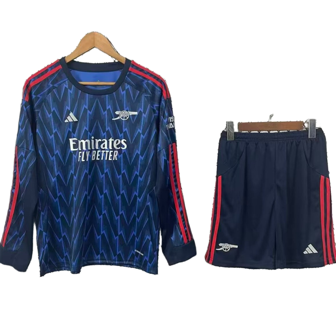 Arsenal 2025/26 Away Kids Kit – Long Sleeve – Blue