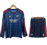 Arsenal 2025/26 Away Kids Kit – Long Sleeve – Blue