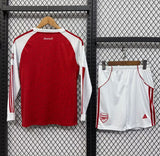 Arsenal 2025/26 Home Kids Kit – Long Sleeve