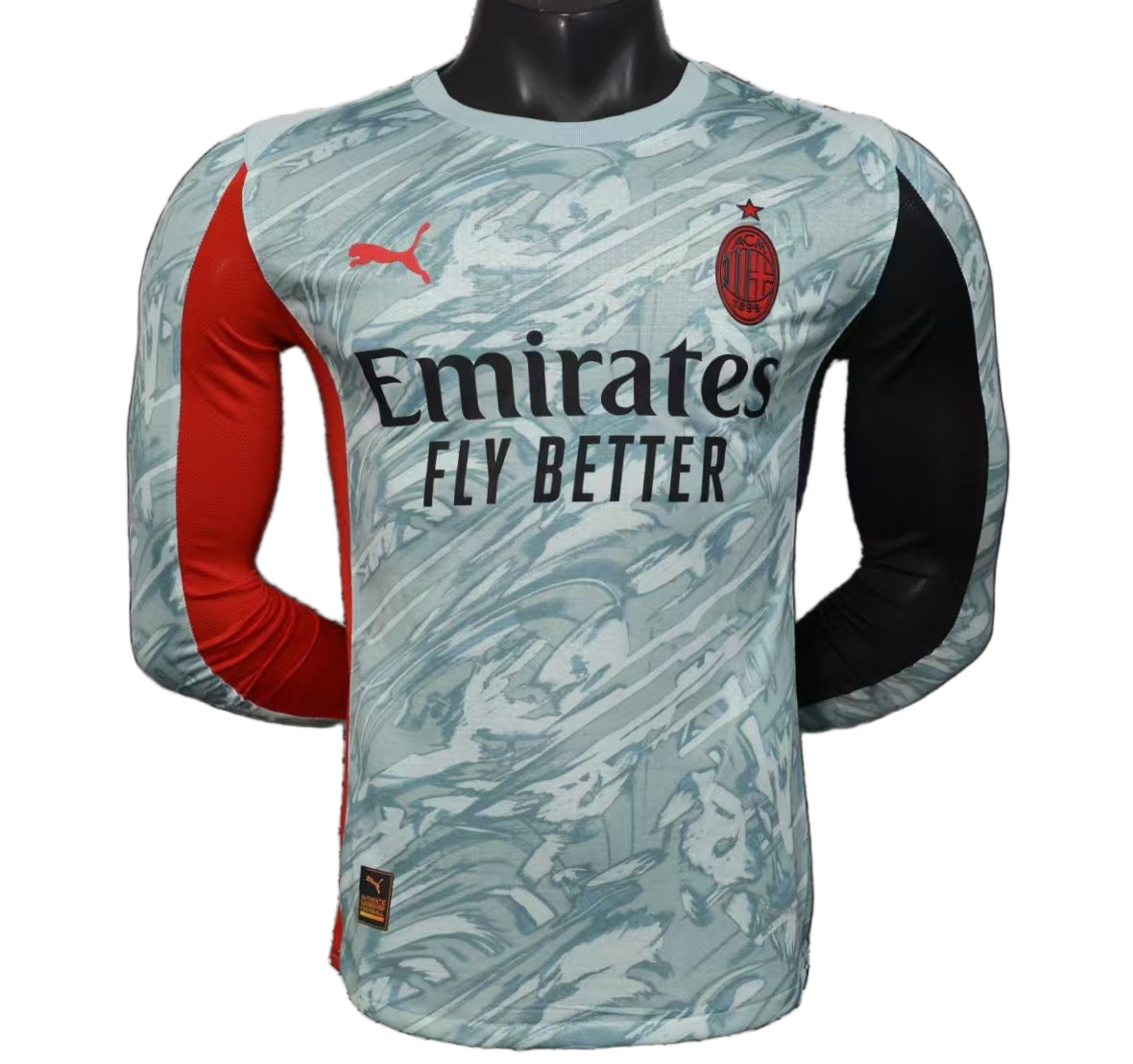 AC Milan 2025/26 Goalkeeper Jersey – Player Version – Long Sleeve