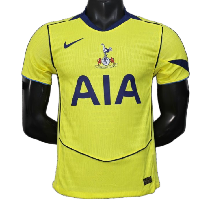 Tottenham Hotspur 2025/26 Third Jersey – Player Version – Yellow