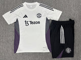 Manchester United 2025/26 Kids Kit – White/Purple