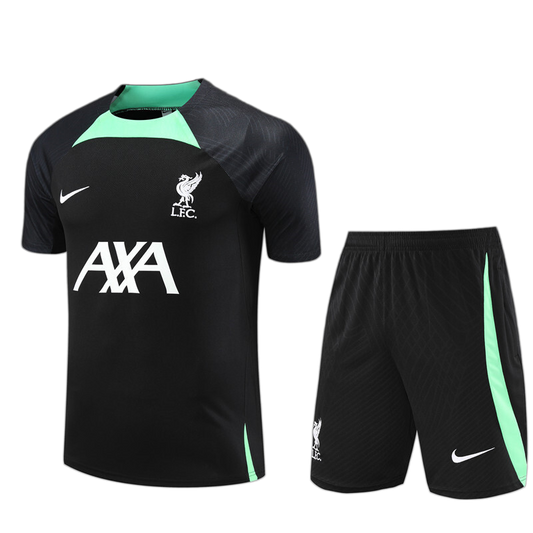 Liverpool 2023/24 Kids Kit – Retro Version – Black