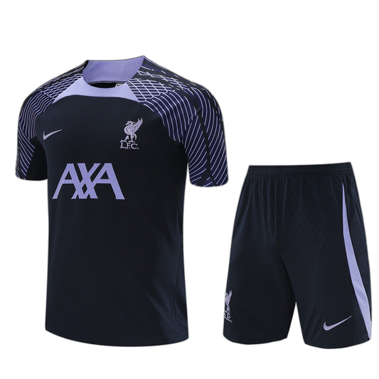 Liverpool 2023/24 Kids Kit – Retro Version – Blue